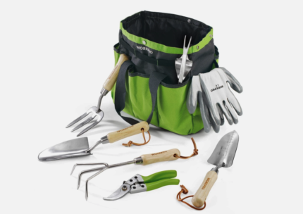 Garden Tools Set 8 Piece, Stainless Steel Heavy Duty Gardening Tools