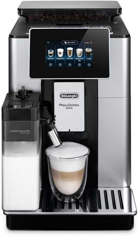 De'Longhi ECAM610.55.SB Kaffeevollautomat mit Touchscreen, 1450 W, Metall
