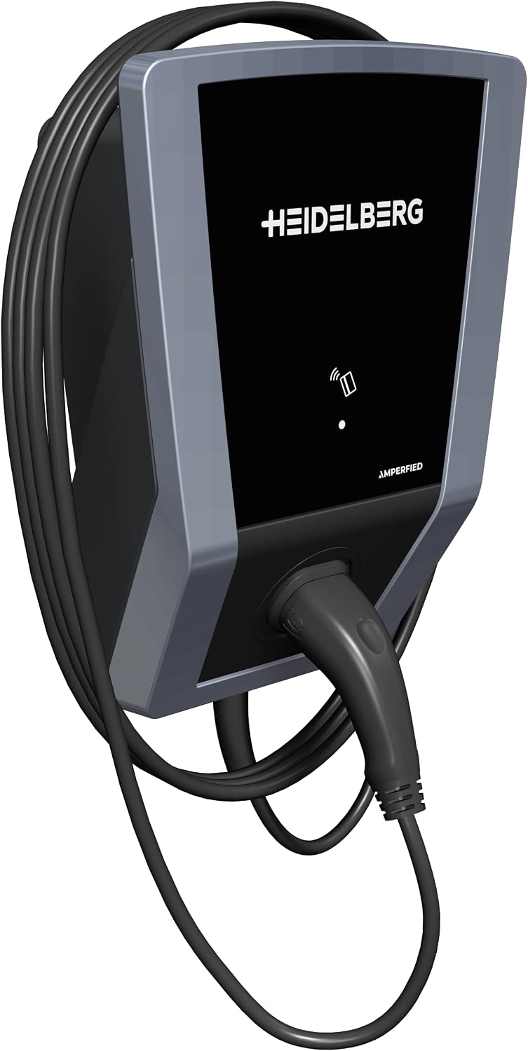 Heidelberg Connect.solar Wallbox 11 kW, Typ 2, 7,5 m Kabel, inkl. FI-Schutz, PV-Überschussladen