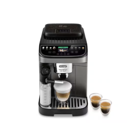 De'Longhi Magnifica Evo Next ECAM312.80.TB Kaffeevollautomat mit LatteCrema Milchsystem, 13 Getränke, Titan