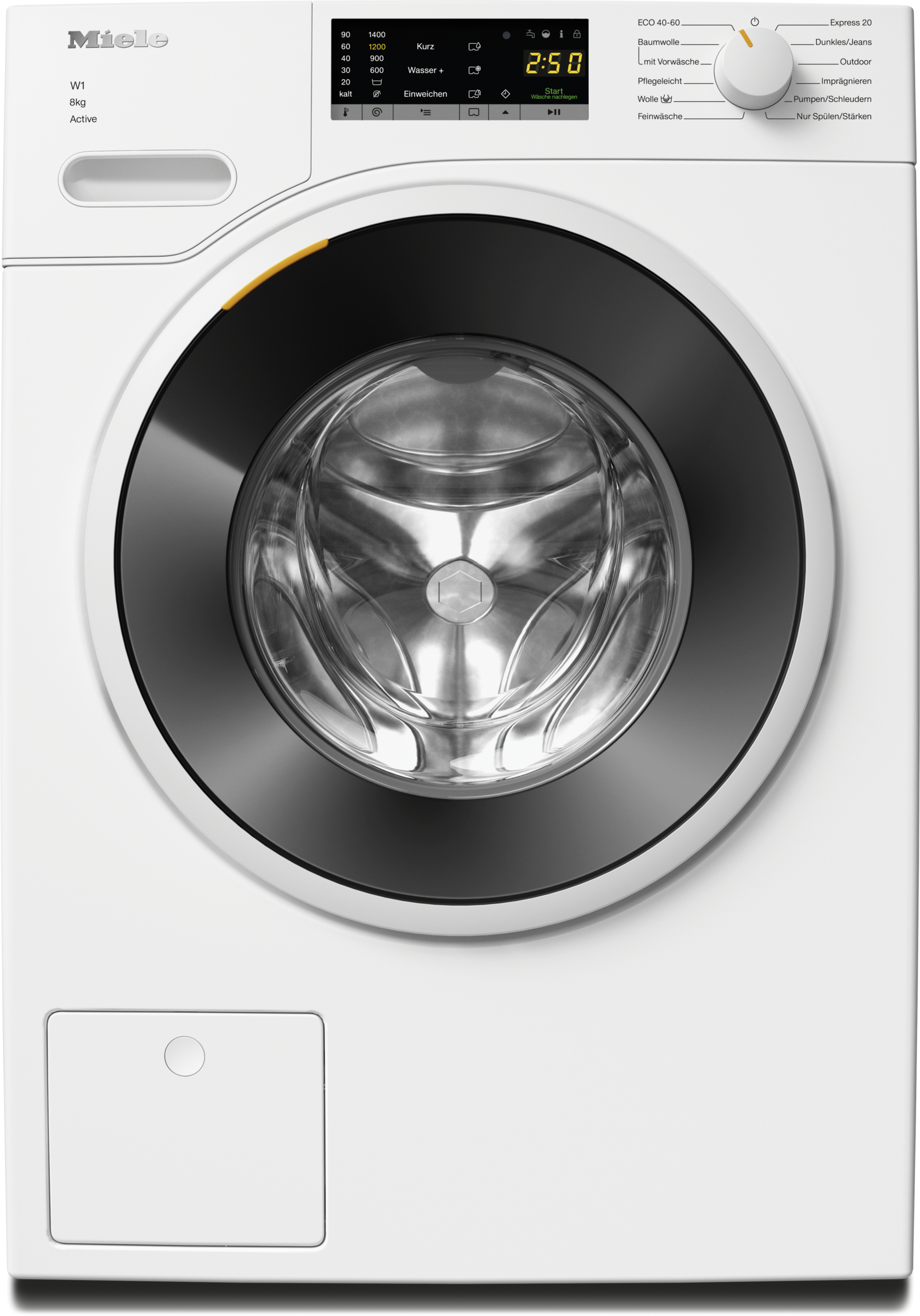 Miele WWA120 WCS Active Waschmaschine - 8 kg, 1.400 U/min, Weiß