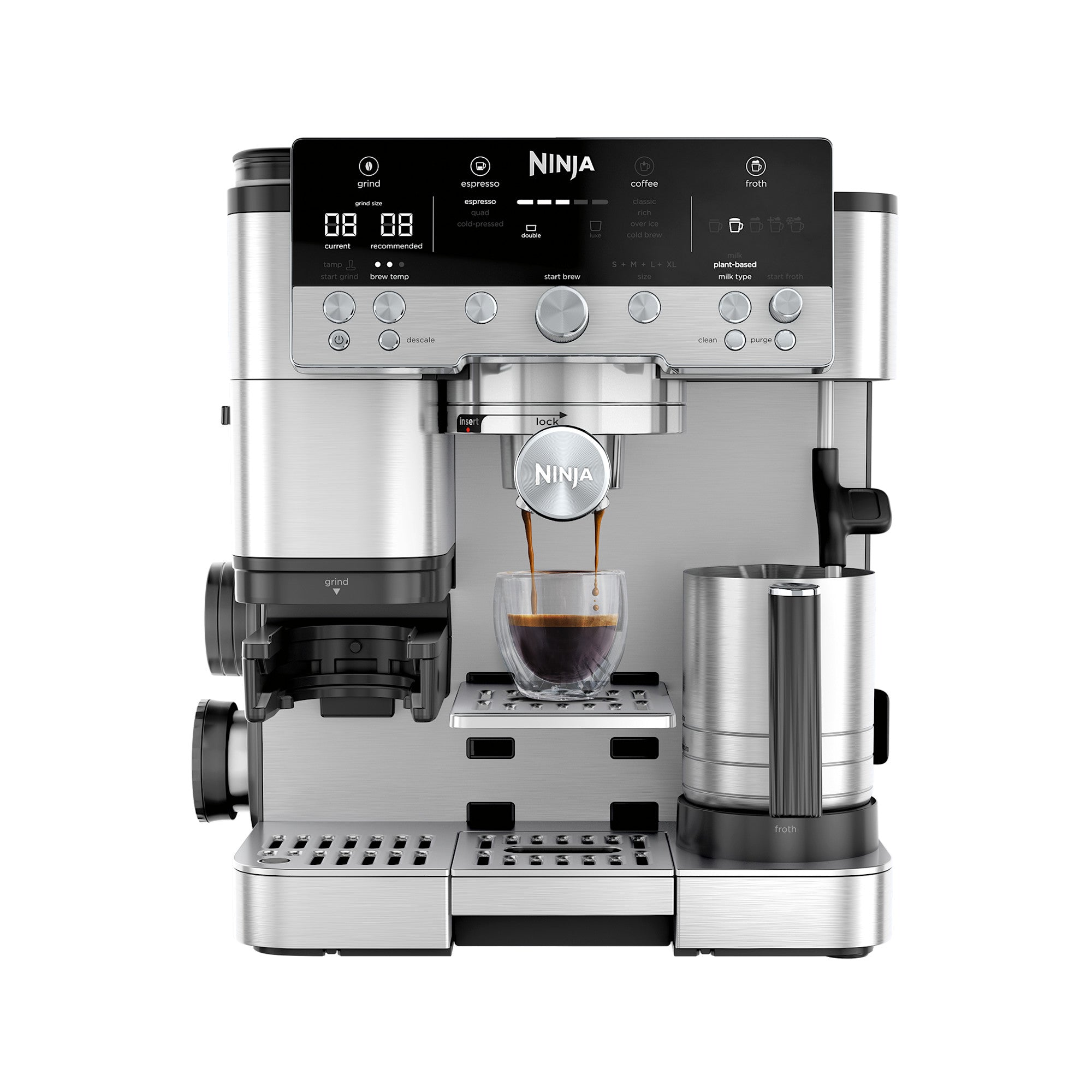 Ninja Luxe Café Premier Plus ES655EU Siebträgermaschine - Silber