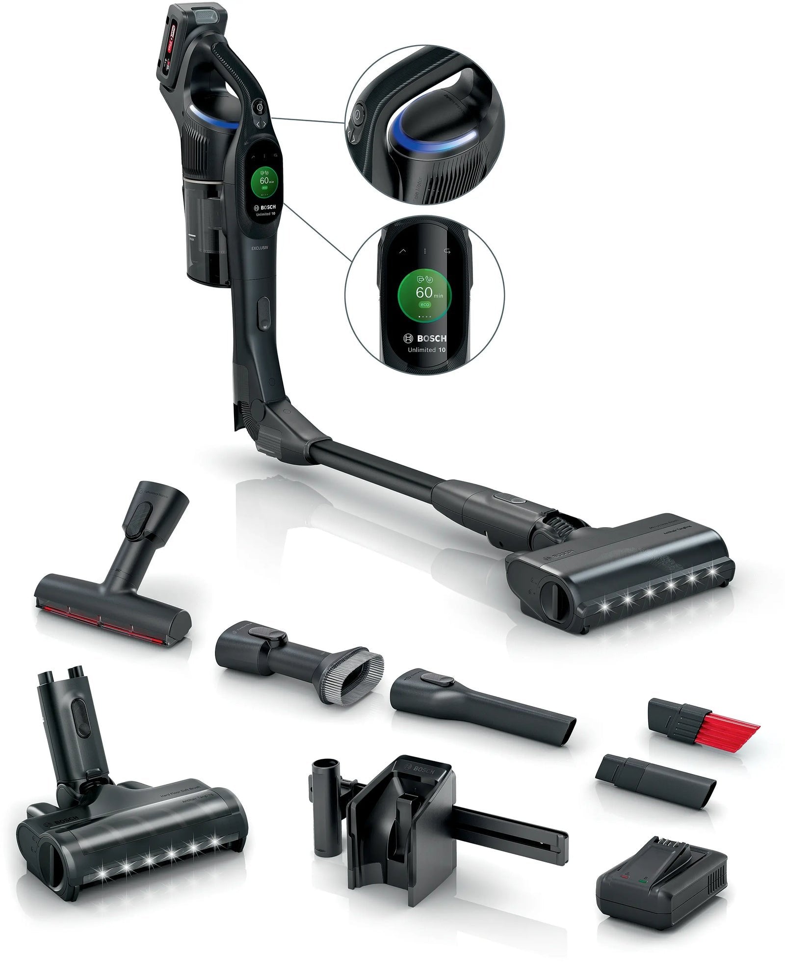 Bosch Unlimited 10 BXS1041BQC Akku-Staubsauger - Schwarz